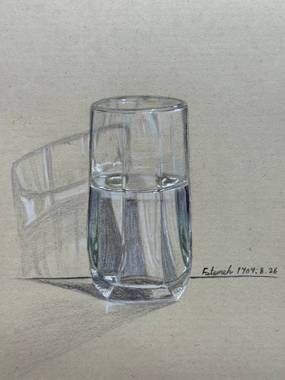 آموزش نقاشی سیاه قلم فاطمه کارور